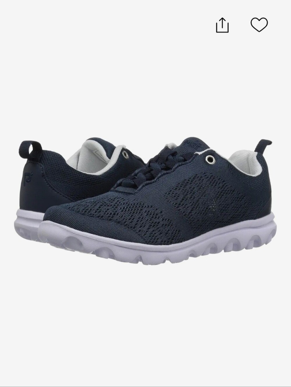 Propét TravelActiv Womens Sneakers in Navy